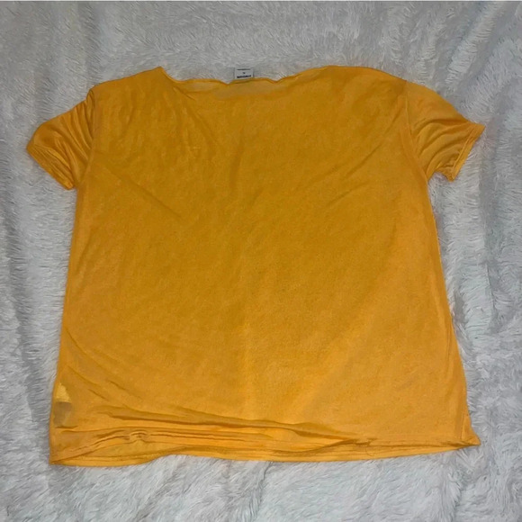 Gymshark Women’s Orange See Through Oversized Mesh Athletic Top XL Extra Large - Picture 3 of 3